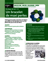 Un bracelet de maxi perles