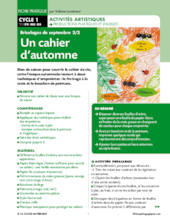 Un cahier d'automne