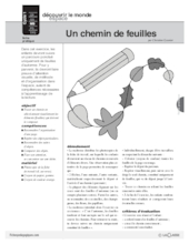 Un chemin de feuilles