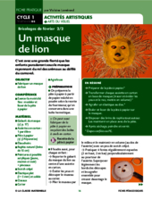 Un masque de lion