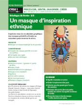 Un masque d'inspiration ethnique