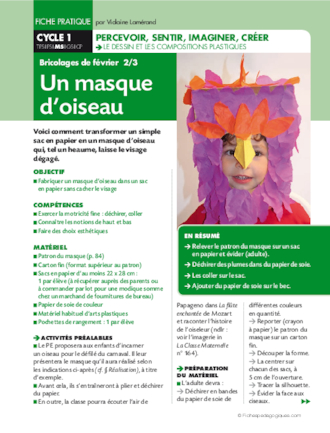 Un masque d'oiseau