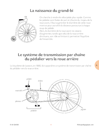 Un objet technique : le vélo