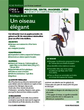 Un oiseau élégant