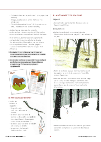 Un ours à l'école