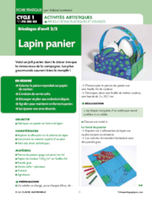 Un panier en forme de lapin