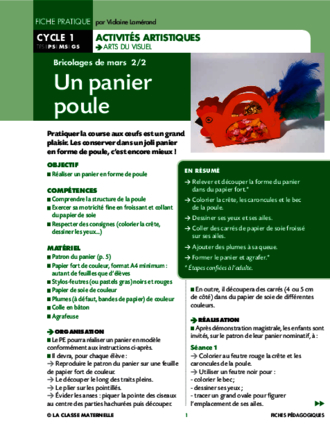 Un panier poule