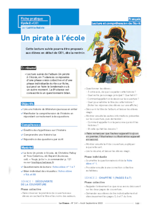 Un pirate à l'école