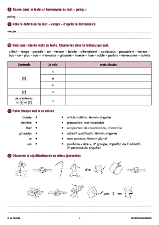 Une année de dictées CM2 novembre