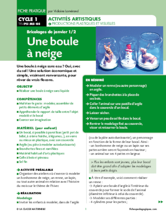 Une boule à neige