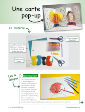 Une carte pop-up