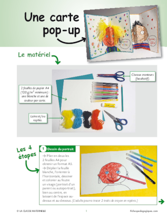 Une carte pop-up