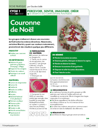 Une couronne de  Noël