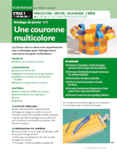 Une couronne multicolore