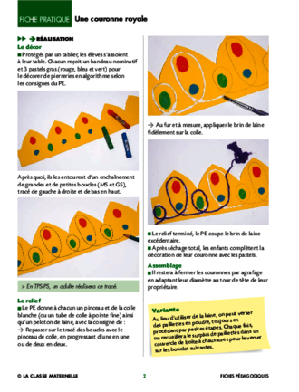 Fabriquer une couronne des rois - FichesPédagogiques.com
