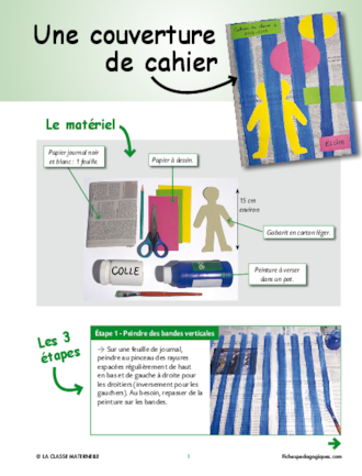 Une couverture de cahier