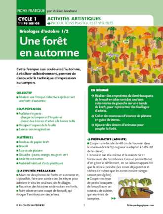 Une forêt en automne