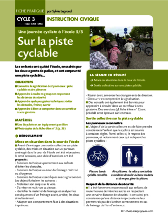 Une journée cycliste (5) / Sur la piste cyclable