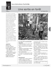 Une sortie en forêt