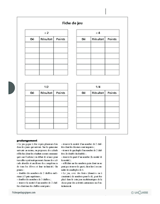 Utilisation des rapports 1/4, 1/2, x2, x4