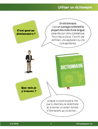 Utiliser un dictionnaire