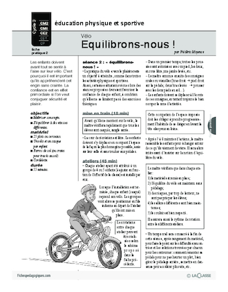 Vélo (2) / Equilibrons-nous!