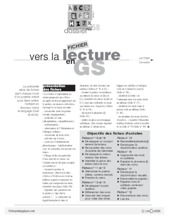 Vers la lecture en GS (2)