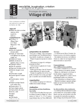 Village d'été (Cycle 1)