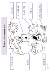 Vocabulaire de l'été et des vacances