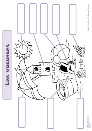 Vocabulaire de l'été et des vacances