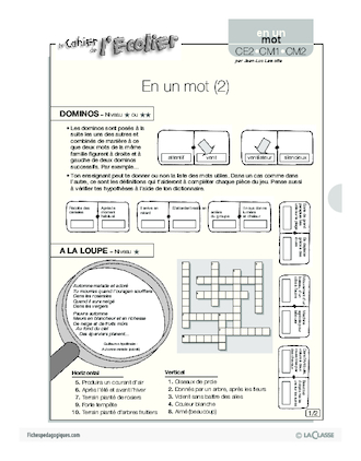 Vocabulaire / En un mot (2)