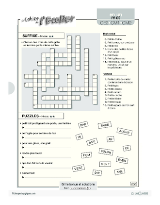 Vocabulaire / En un mot (2)