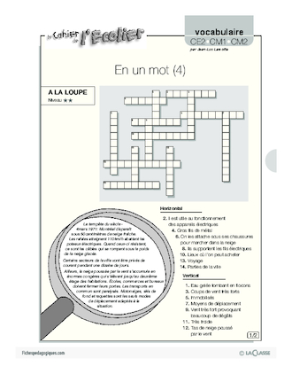 Vocabulaire / En un mot (4)